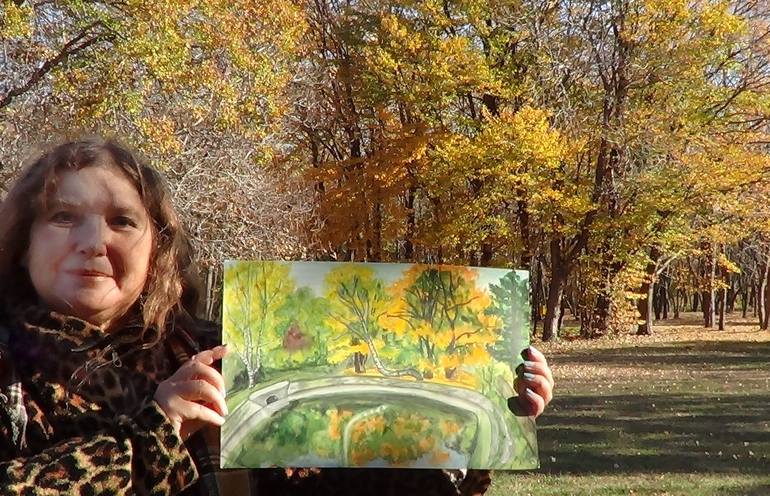 Original Landscape Painting by Irina Afonskaya