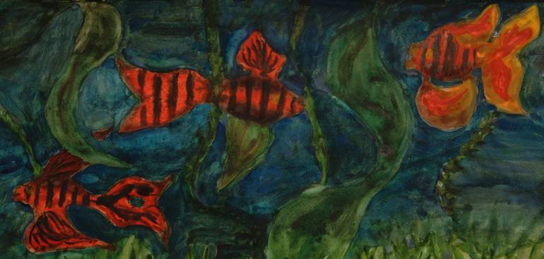 Original Fish Painting by Irina Afonskaya