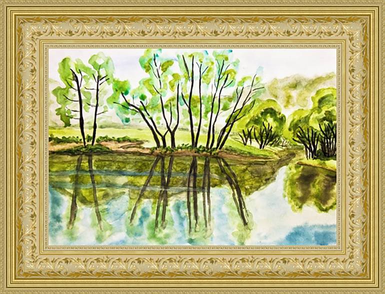 Original Fine Art Landscape Painting by Irina Afonskaya