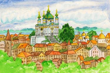 Original Fine Art Cities Paintings by Irina Afonskaya