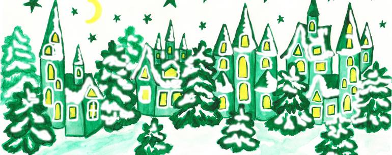 Original Fine Art Seasons Painting by Irina Afonskaya