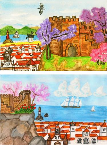 Original Travel Paintings by Irina Afonskaya