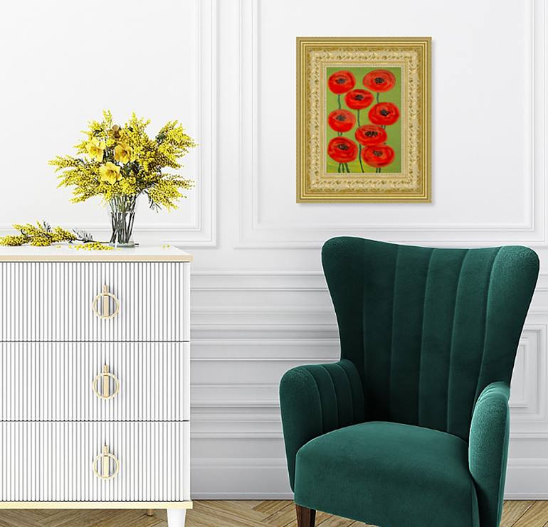 Original Fine Art Floral Painting by Irina Afonskaya