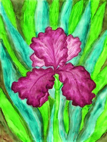 Original Fine Art Floral Printmaking by Irina Afonskaya