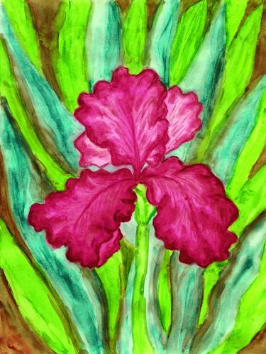 Original Fine Art Floral Printmaking by Irina Afonskaya