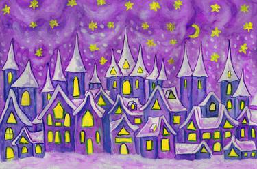 Dreamstown in purple and blue colours thumb