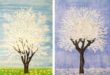 Print of Fine Art Tree Paintings by Irina Afonskaya