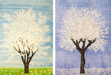 Print of Tree Paintings by Irina Afonskaya