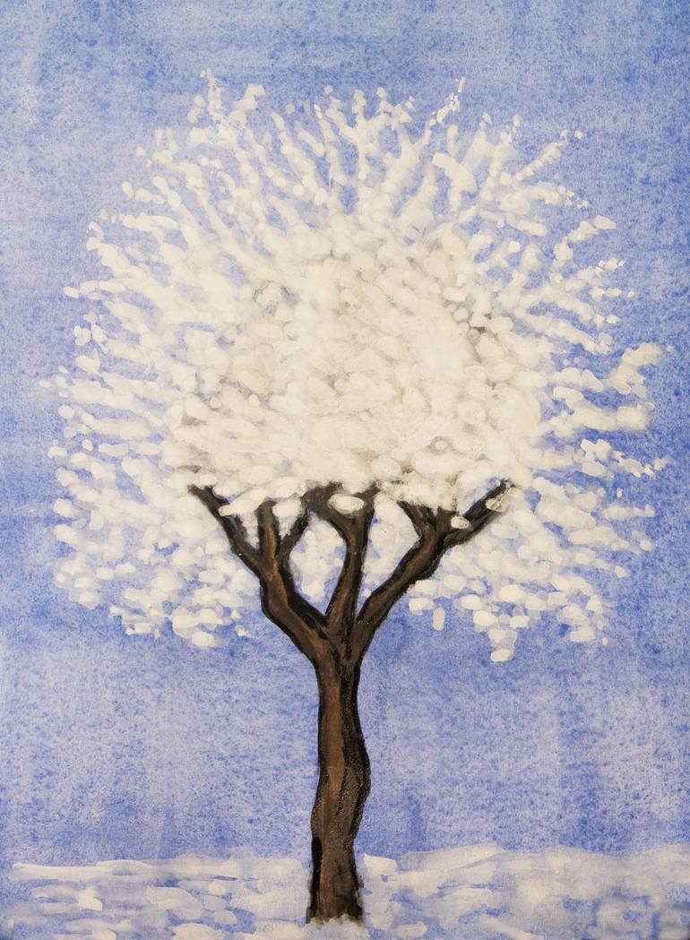 Original Tree Painting by Irina Afonskaya