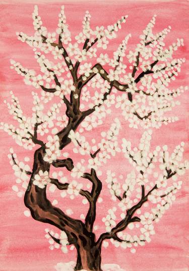 Original Fine Art Tree Paintings by Irina Afonskaya