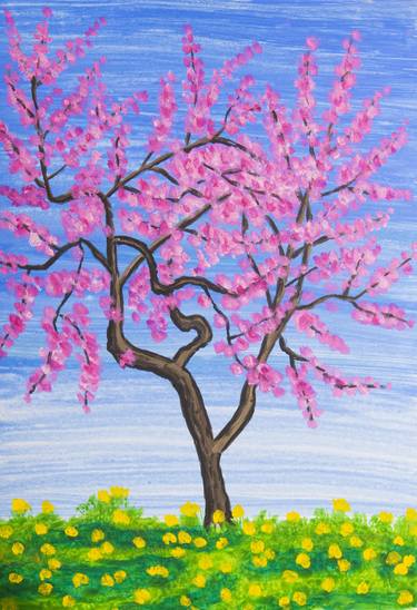 Original Fine Art Tree Paintings by Irina Afonskaya