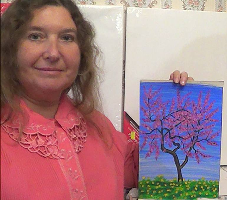 Original Fine Art Tree Painting by Irina Afonskaya