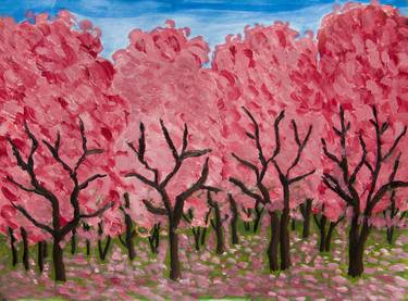 Original Fine Art Garden Paintings by Irina Afonskaya