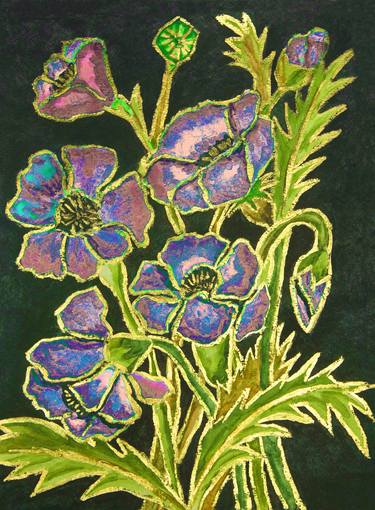 Print of Floral Printmaking by Irina Afonskaya