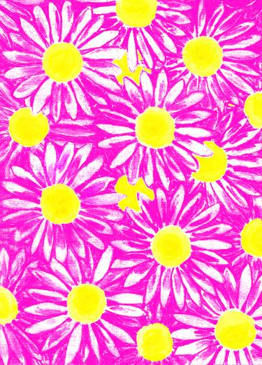 Background of pink camomiles (daisies) thumb