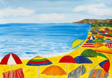 Print of Beach Paintings by Irina Afonskaya