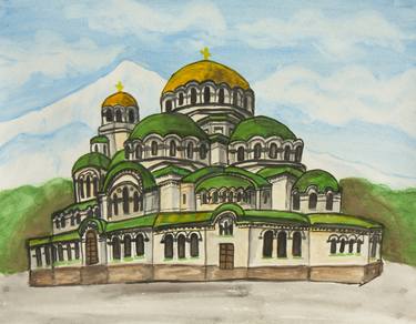 Alexander Nevsky cathedral in Sofia, capital of Bulgaria thumb