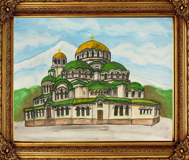 Original Architecture Painting by Irina Afonskaya