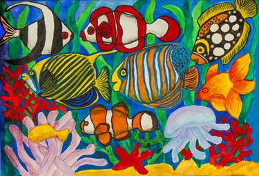Print of Fish Paintings by Irina Afonskaya