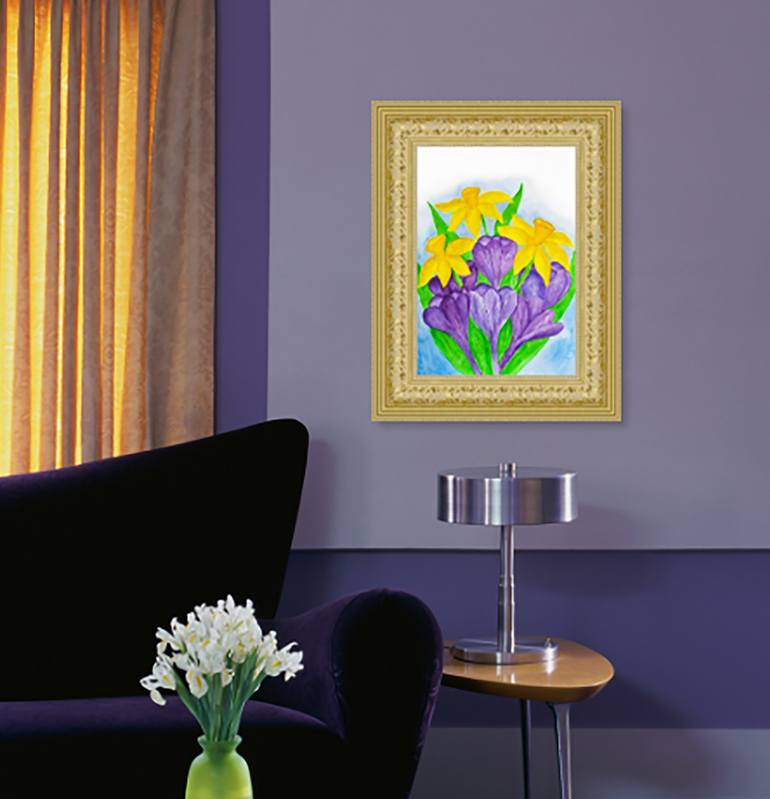 Original Fine Art Floral Painting by Irina Afonskaya