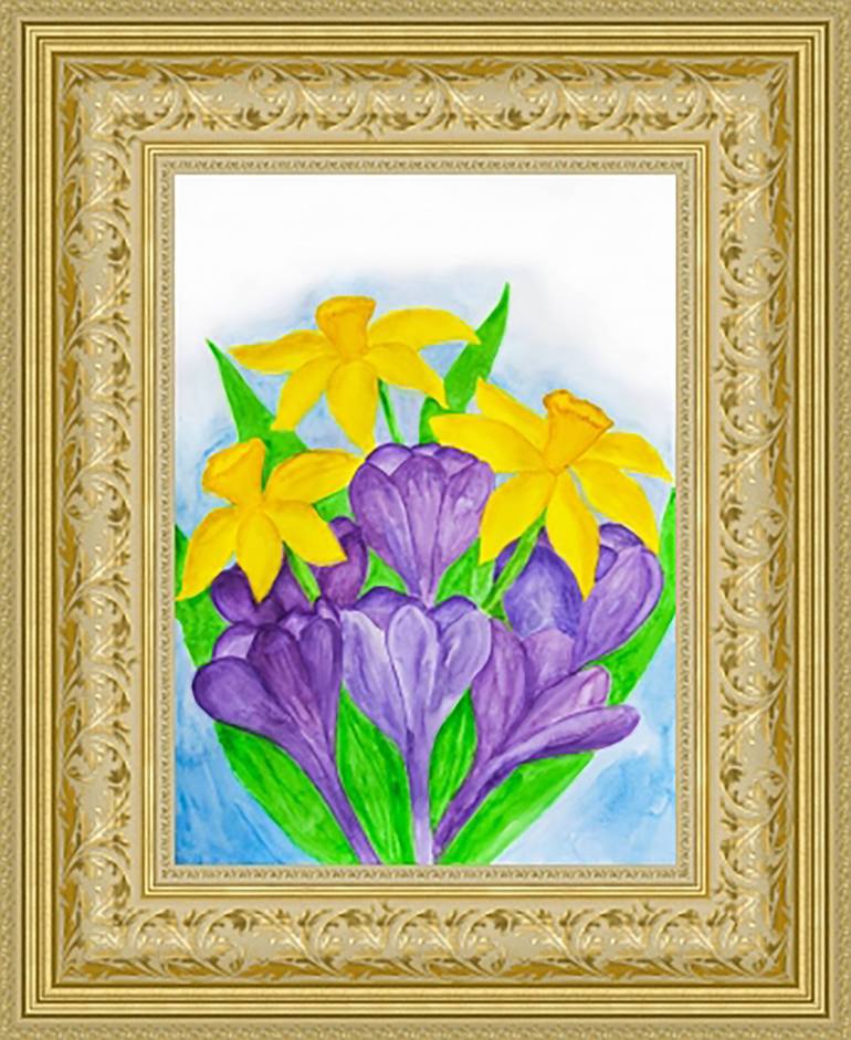 Original Fine Art Floral Painting by Irina Afonskaya