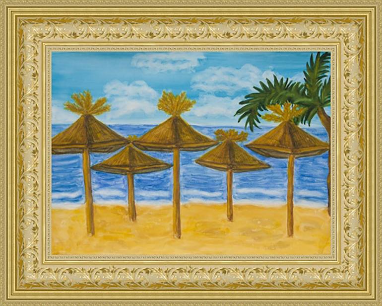 Original Fine Art Beach Painting by Irina Afonskaya