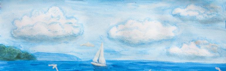 Original Fine Art Seascape Painting by Irina Afonskaya