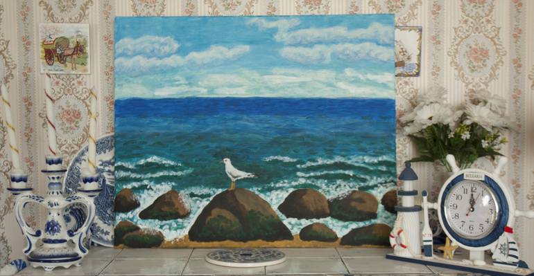 Original Realism Seascape Painting by Irina Afonskaya