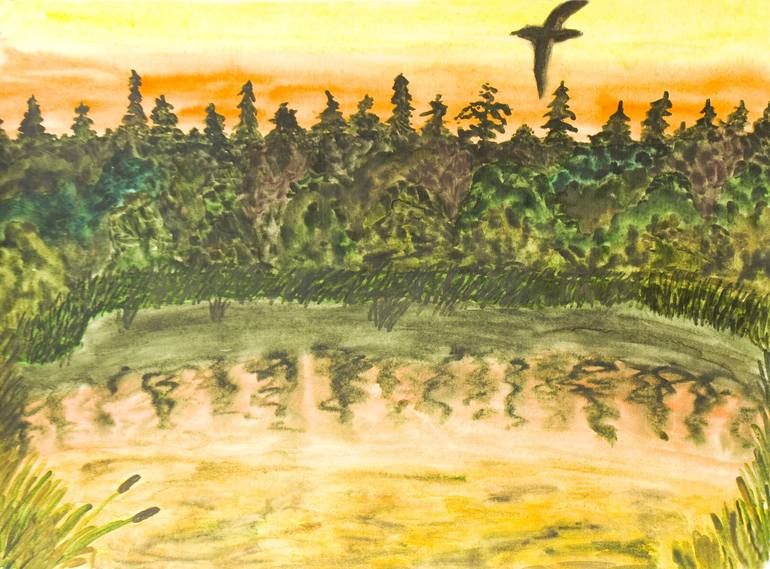 Print of Fine Art Landscape Paintings by Irina Afonskaya