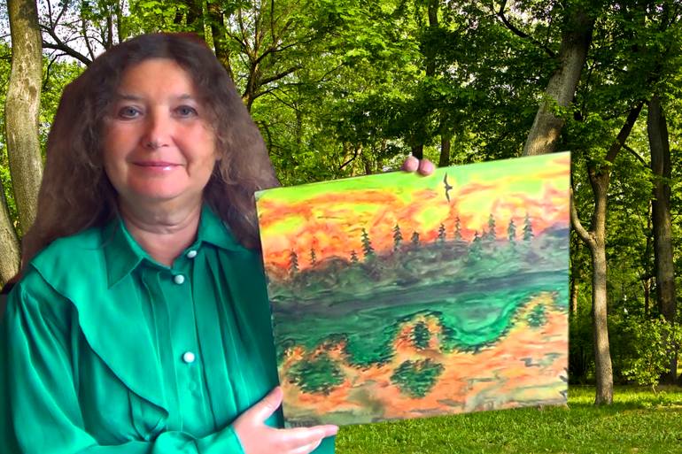 Original Contemporary Landscape Painting by Irina Afonskaya