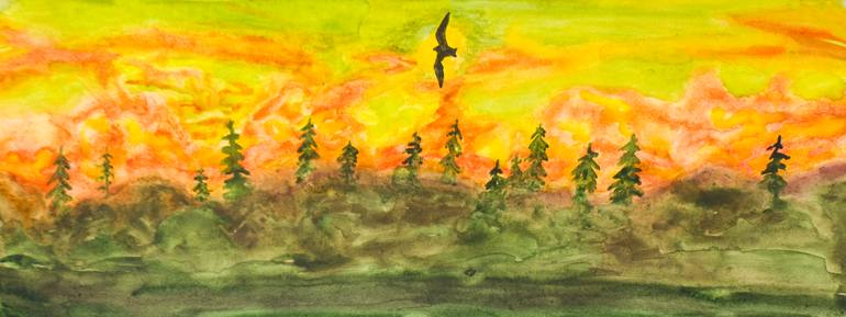 Original Contemporary Landscape Painting by Irina Afonskaya