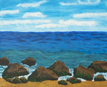 Original Realism Seascape Printmaking by Irina Afonskaya