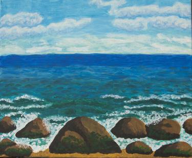 Original Fine Art Seascape Printmaking by Irina Afonskaya