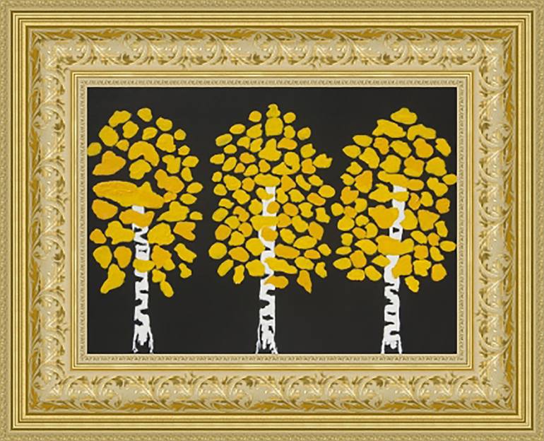 Original Art Deco Landscape Painting by Irina Afonskaya