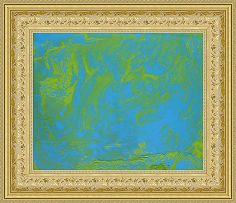 Spring 3 light blue and light green Painting by Irina Afonskaya ...