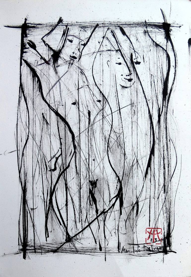 Sauna Drawing by Jean-Luc TURLURE | Saatchi Art