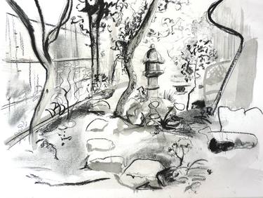 Print of Expressionism Garden Drawings by Sheila Chapman