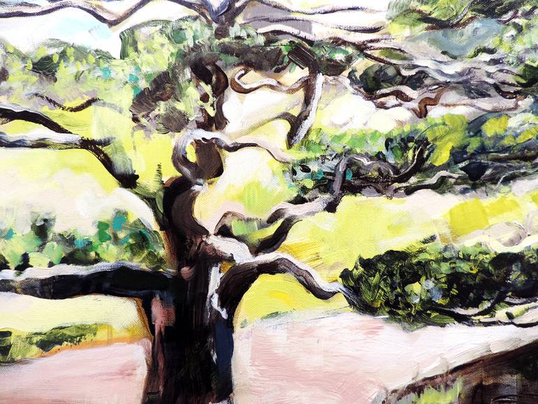 Original Expressionism Garden Painting by Sheila Chapman