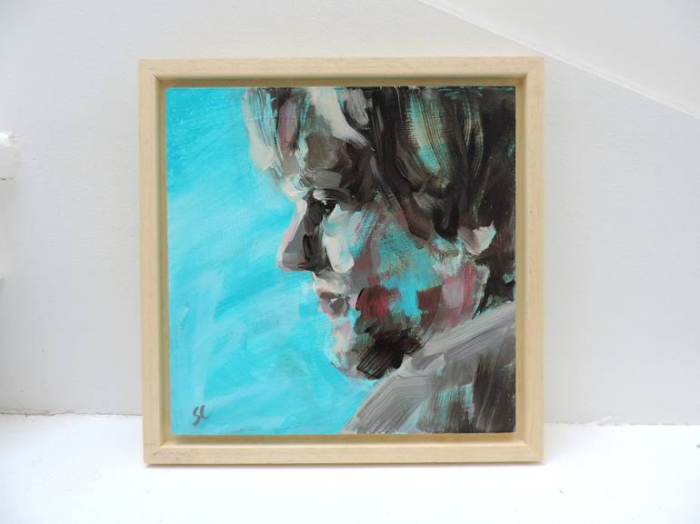 Original Expressionism People Painting by Sheila Chapman