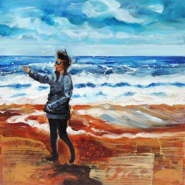 Original Expressionism Beach Paintings by Sheila Chapman