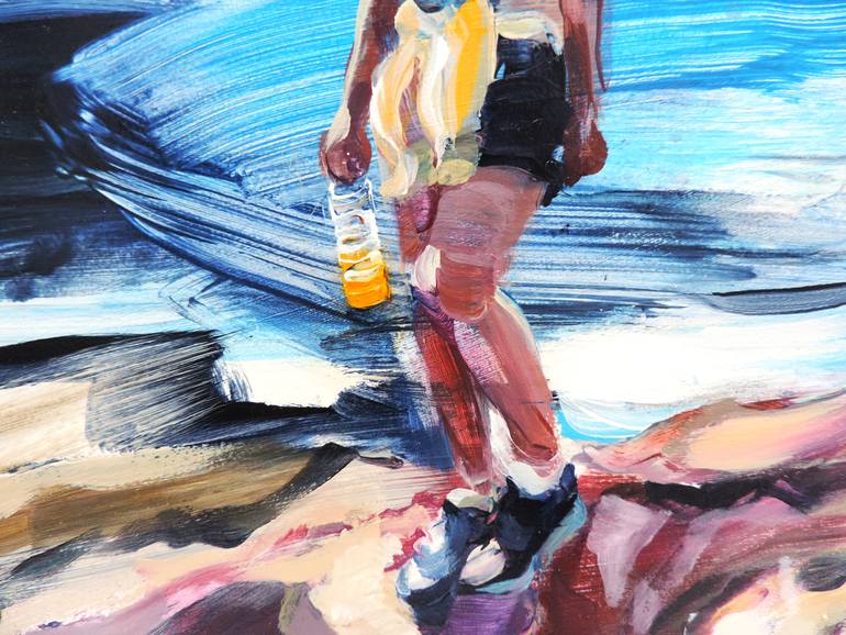 Original Expressionism People Painting by Sheila Chapman