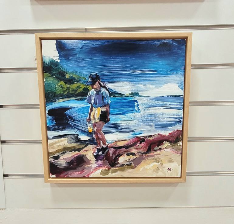 Original Expressionism People Painting by Sheila Chapman