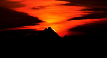 Mount Monviso at sunset thumb