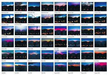 my sunrises, 12 months 09/2019-08/2020 - Limited Edition of 3 thumb