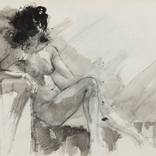 Nude Woman on Couch by Mihail Ivanov