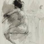 Nude Woman with her back turned by Mihail Ivanov