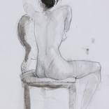 Nude Girl with Black Hair by Mihail Ivanov