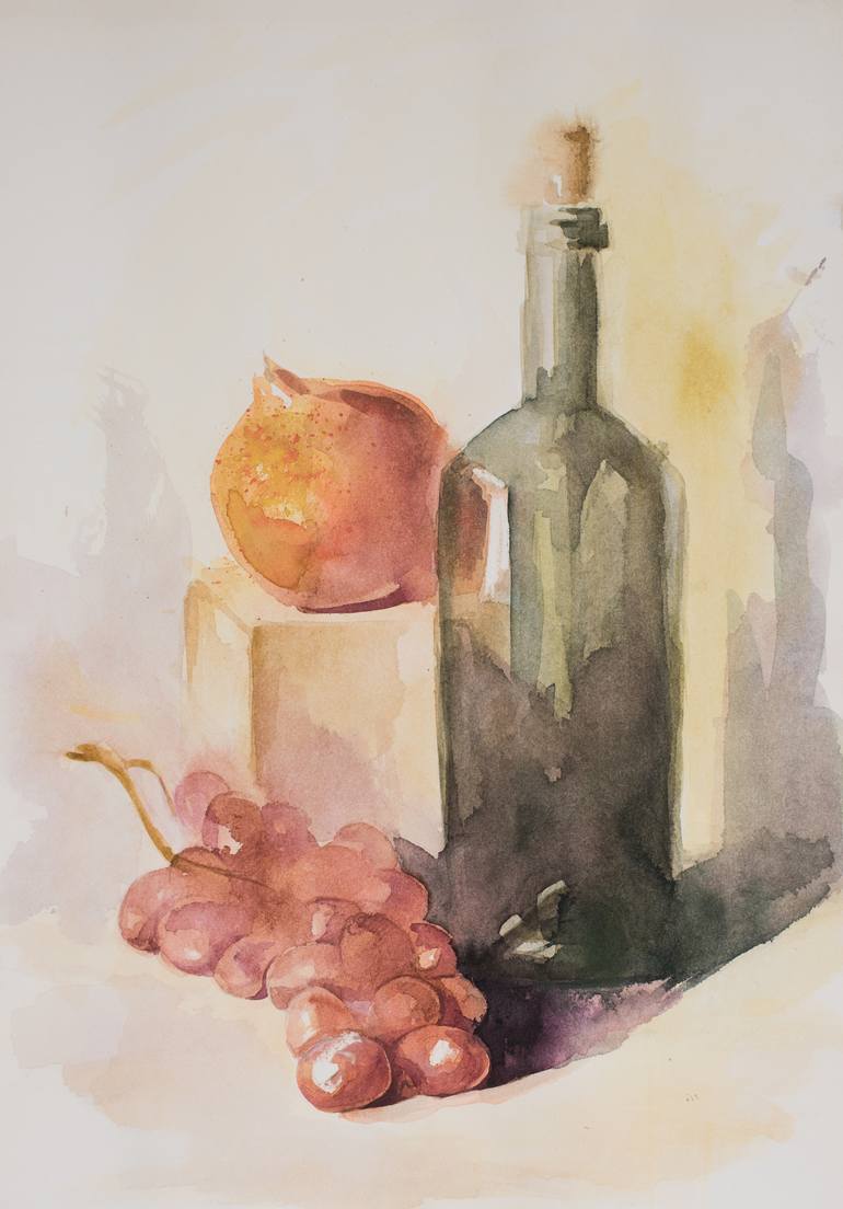 Watercolor Still Life Painting by Mihail Ivanov | Saatchi Art