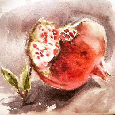 Saatchi Art Artist Anna-Marie Babington; Paintings, “Pomegranate” #art