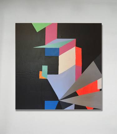 Print of Abstract Geometric Paintings by Charles Clapshaw